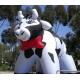 CE outdoor lovely inflatable cow animal model for sale
