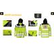 50 times Industrial washable Waterproof Hivis Work Jackets , Rain jacket for Rescue work