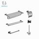 6 Pieces Set 304SS Wall Mounted Bathroom Fittings Modern Design Style