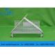 Foldable Galvanized Industrial Storage Cage , Steel Structure Metal Storage Cage
