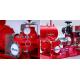 Red High Pressure Fire Fighting Pumps / Hospitals Diesel Fire Pump Package