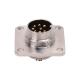 Copper CuZn M16 Square Flange Connector 60V 7A M16 Waterproof Connector