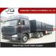 Top - Class Steel Frames 3 Axles Side Wall Semi Trailer With Advanced LED Light