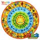 Cheap Wooden Chinese Pinyin /Character Turntable Early Childhood Educational Toys for Kids