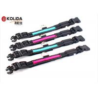 Flashing LED Dog Collar Reflective LED Light Up Flash Collars Adjustable Leash