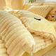 Polyester Filling Hot Rabbit Faux Fur Fluffy Plush Warm Duvet Cover Set for 2.0m Bed