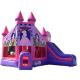 0.55mm PVC Toddler Inflatable Bouncer With Slide Princess Theme