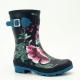 Floral Printed Waterproof Rubber Ankle Boots , Non Slip Size 9 Women'S Rain Boots