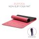 Durable Pink Gym Exercise Mat / Cool Custom Printed Patterned Yoga Mat