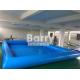 Durable Blue Kids Square Portable Water Pool With Inflatable Water Toys