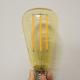 ETL cUL listed Long led filament COB ST64 LED bulb smoke amber glass dimmable 8w 6W AC120V
