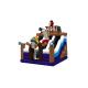 Fireproof Inflatable Bouncer Children Bounce House Pirate Theme With Slide Funny For Party