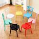 Stacking Small Kids Plastic Chair Black Red Childrens Kids Plastic Chair