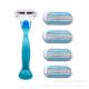 Replaceable blade refills Body Facial Razor Private Label Disposable Portable Travel Shaving Razor for Women