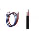 2 Core Flat / Round Solar Cable Wire , Solar Panel Cable Pantone Insulation Color