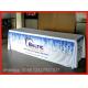 Red Color Elastic Stretch Spandex Tablecloths , Tension Fabric Trade Show Displays