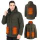 Wholesale Rechargeable 4 Zones Heating Winter Waterproof Men's Warming Heated Down Jacket