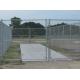 ASTM A392 standard pvc coated chain link fence with extruded and bonded coating, green colour