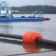 Mud / Sand / Slurry Plastic Dredging Pipe Floats With Foam Filled