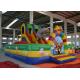 Circus Elephant Clown Inflatable Fun City Digital Printing For Amusement Park
