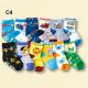 Cute cartoon animal patterned design knitted high quality cheap terry cotton boys socks