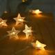 Battery Operated Extendable Stars String Lights LED 8 Modes Warm White String Lights for Bedroom Wedding Party Garden Decoration