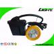Rechargeable Cordless Cap Lamp Mining Black Miner Helmet Lamp With Low Power Warning