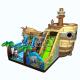 Pirate Ship 0.55mm Plato Inflatable Amusement Park For Kids