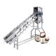 Stainless steel coconut half cutting water collecting machine for young green coconut