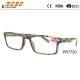 Rectangle fashion simplicity reading glasses with spring hinge，suitable for men and women