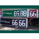 10 inches Waterproof Led Fuel Price Signs / Programmable led gas signs