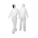 Anti Dust Disposable Protective Coverall / Disposable Full Body Suit  With Hood