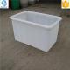 Rectangular chemical resistance durable plastic open top water storage container