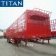 3 Axle 60 tons Flat Deck Flatbed trailer with removable sides
