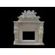 White marble fireplaces mantel
