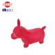 Cute Red Bouncy Horse Ecofriendly PVC Material For 3 Ages Kids Jumping