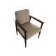 solid wood frame fabric upholstery arm chair/wooden dining chair/desk chair