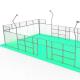 Customized Green Padel Tennis Court With Smooth Surface And 1 Year