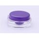 5g Small Square Jars For Personal Skin Care , Empty Cosmetic Containers