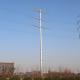 Metal Hot Dipped Electric Utility Poles Galvanized High Voltage Transmission Tower
