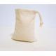 Thick Geological Calico Sample Bags / Light Yellow Cotton Rock Sample Bags