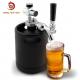 Portable CO2 Mini Keg Dispenser , Stainless Steel Homebrew Kegerator Kit