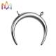 Double Holes SS304 Crescent Moon Charms For DIY Necklace Making