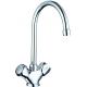 Chrome Pull Out Kitchen Mixer 303mm Wall Mounted Kitchen Mixer Taps