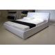 modern leather bed with RGB led light K08
