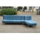 L Shaped Folding Modern Blue Upholstered Sofa Bed high durability