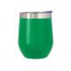 SS Insulated Stemless Wine Tumbler With Lid , thermal stemless wine glasses