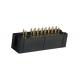 Large Current Box Header Connector 2.54mm 20 Pin Empty 2 Pin Straight Black