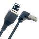 Cat5e Up Down Left Right Angle RJ45 Male to RJ45 Female Socket Panel Mount Ethernet Cable
