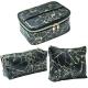 3 Packs Marble PU Cosmetic And Toiletry Bags For Women